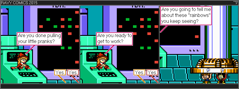 Krion Conquest. Francesca. Kagemaru. Alternate Francesca. Mega Man.