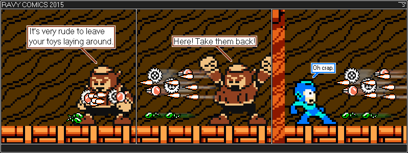 Mega Man 2. Wood Man.